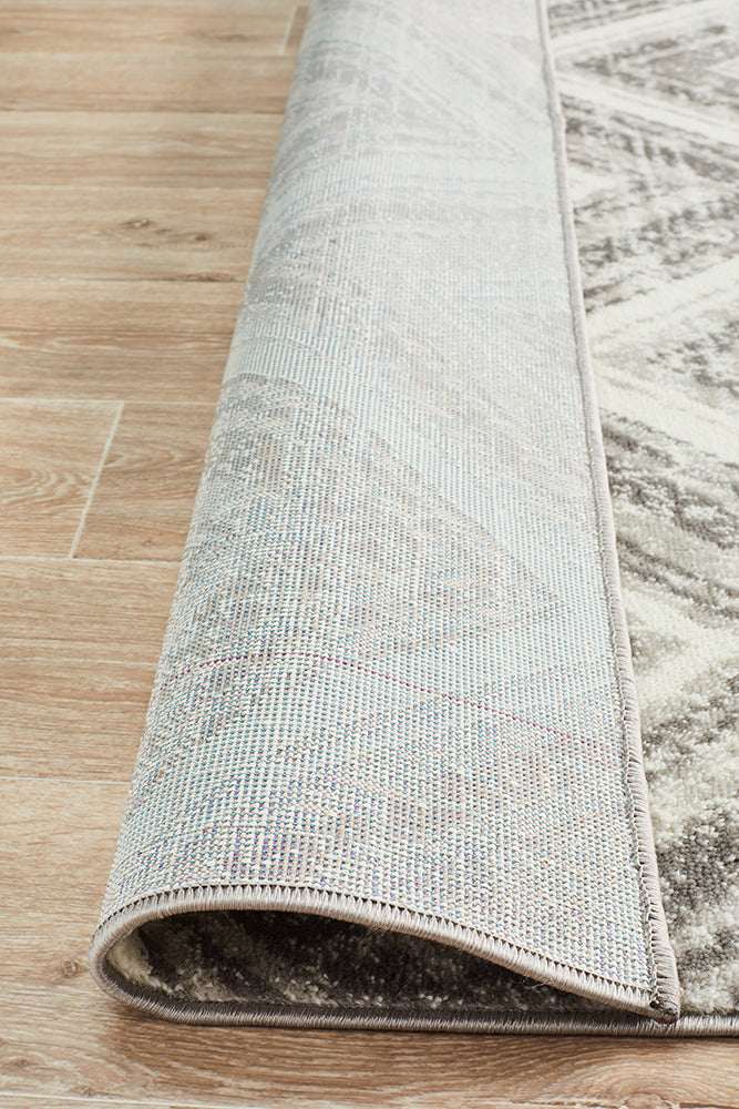 Cosmo Penrose Silver Transitional Rug