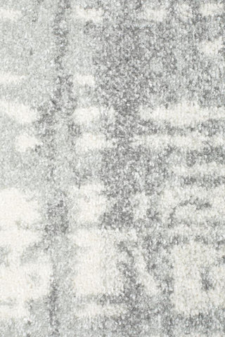 Ashley Abstract Modern Silver Grey Round Transitional Rug – Lost Design ...