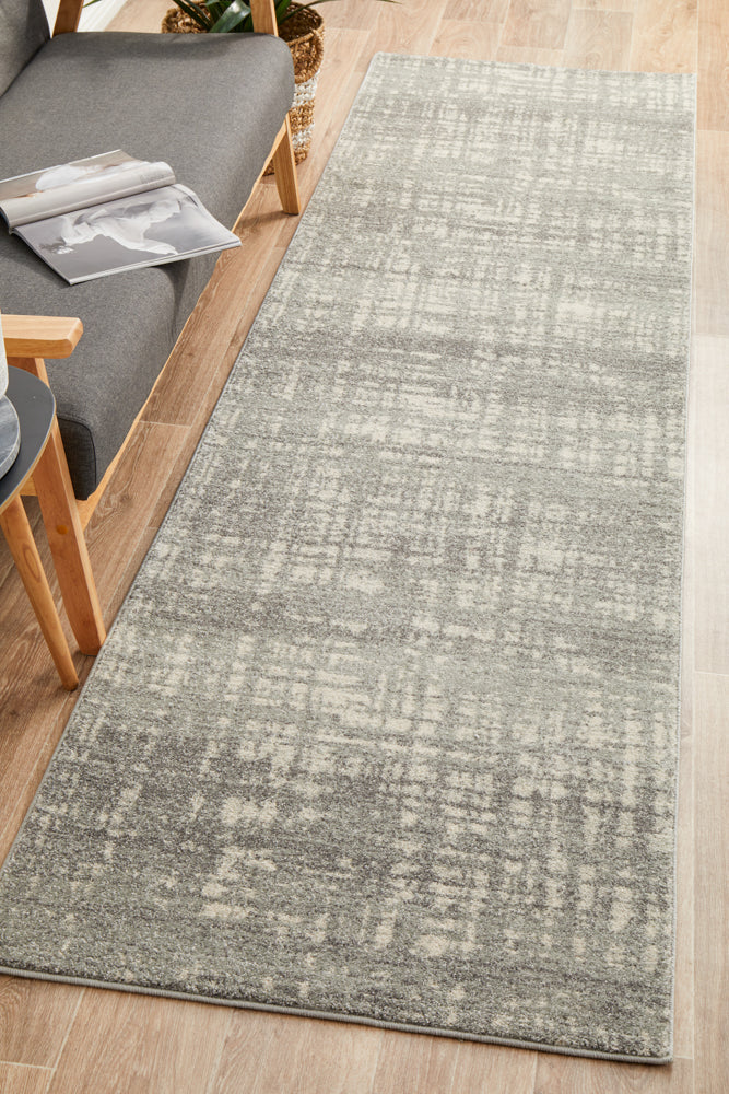 Ashley Abstract Modern Silver Grey Transitional Rug – Lost Design Society