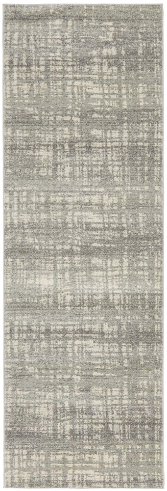 Ashley Abstract Modern Silver Grey Transitional Rug