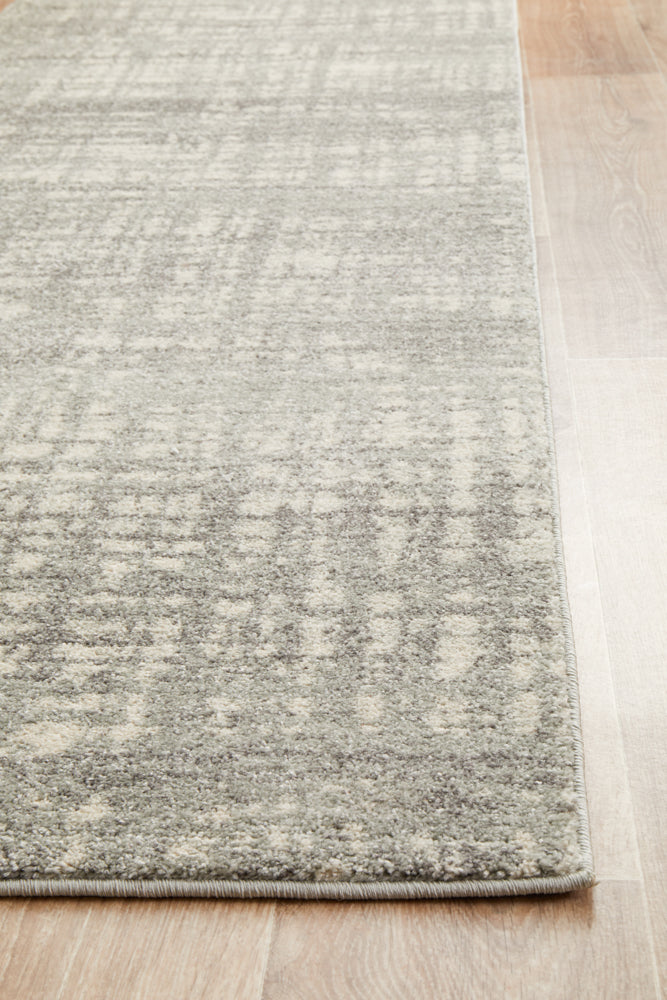 Ashley Abstract Modern Silver Grey Transitional Rug