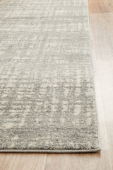 Ashley Abstract Modern Silver Grey Transitional Rug