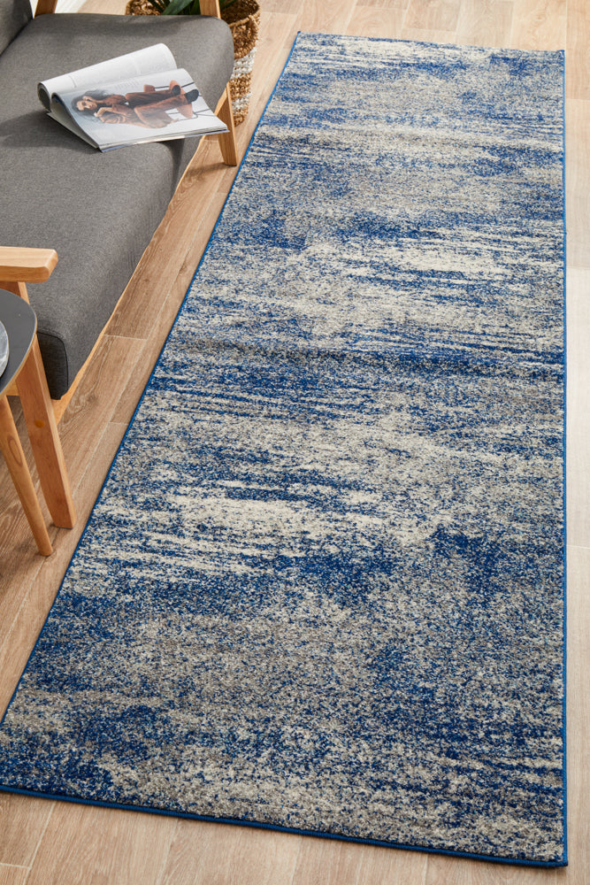 Casandra Dunescape Modern Blue Grey Transitional Rug