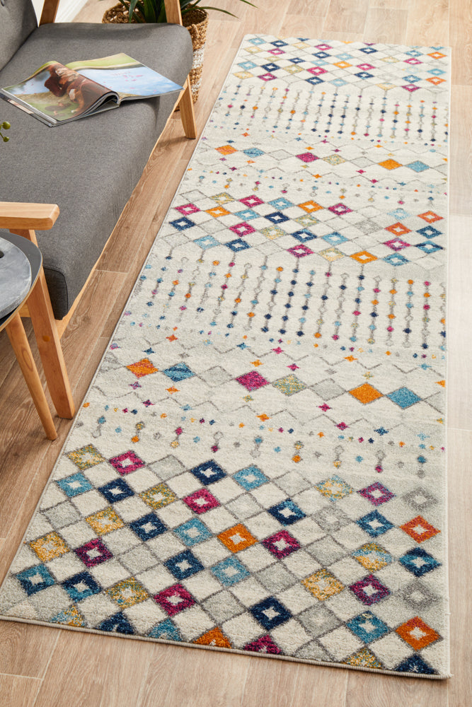 Peggy Tribal Morrocan Style Multi Transitional Rug