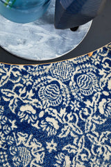 Gwyneth Stunning Transitional Navy Rug