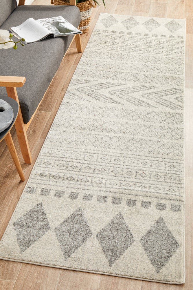 Adani Modern Tribal Design Grey Transitional Rug