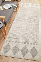 Adani Modern Tribal Design Grey Transitional Rug