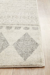 Adani Modern Tribal Design Grey Transitional Rug