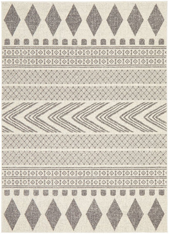 Adani Modern Tribal Design Grey Transitional Rug