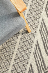 Adani Modern Tribal Design Grey Transitional Rug