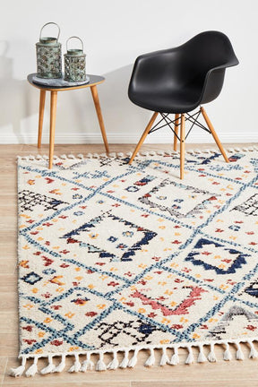Tarfaya Moroccan Inspired Berber White Rug - Lost Design Society