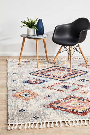 Tarfaya Moroccan Inspired Berber Silver Rug - Lost Design Society