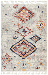 Tarfaya Moroccan Inspired Berber Silver Rug