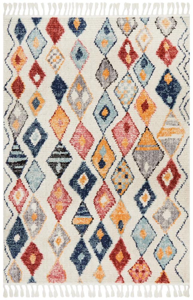 Tarfaya Moroccan Inspired Berber Multi Tribal Rug