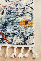 Tarfaya Moroccan Inspired Berber Blue Rug