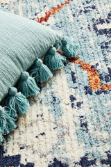 Tarfaya Moroccan Inspired Berber Blue Rug