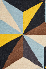 Crystal Designer Wool Rug Blue