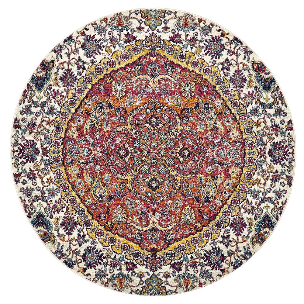 Treasury Shelly Rust Round Transitional Rug – Lost Design Society