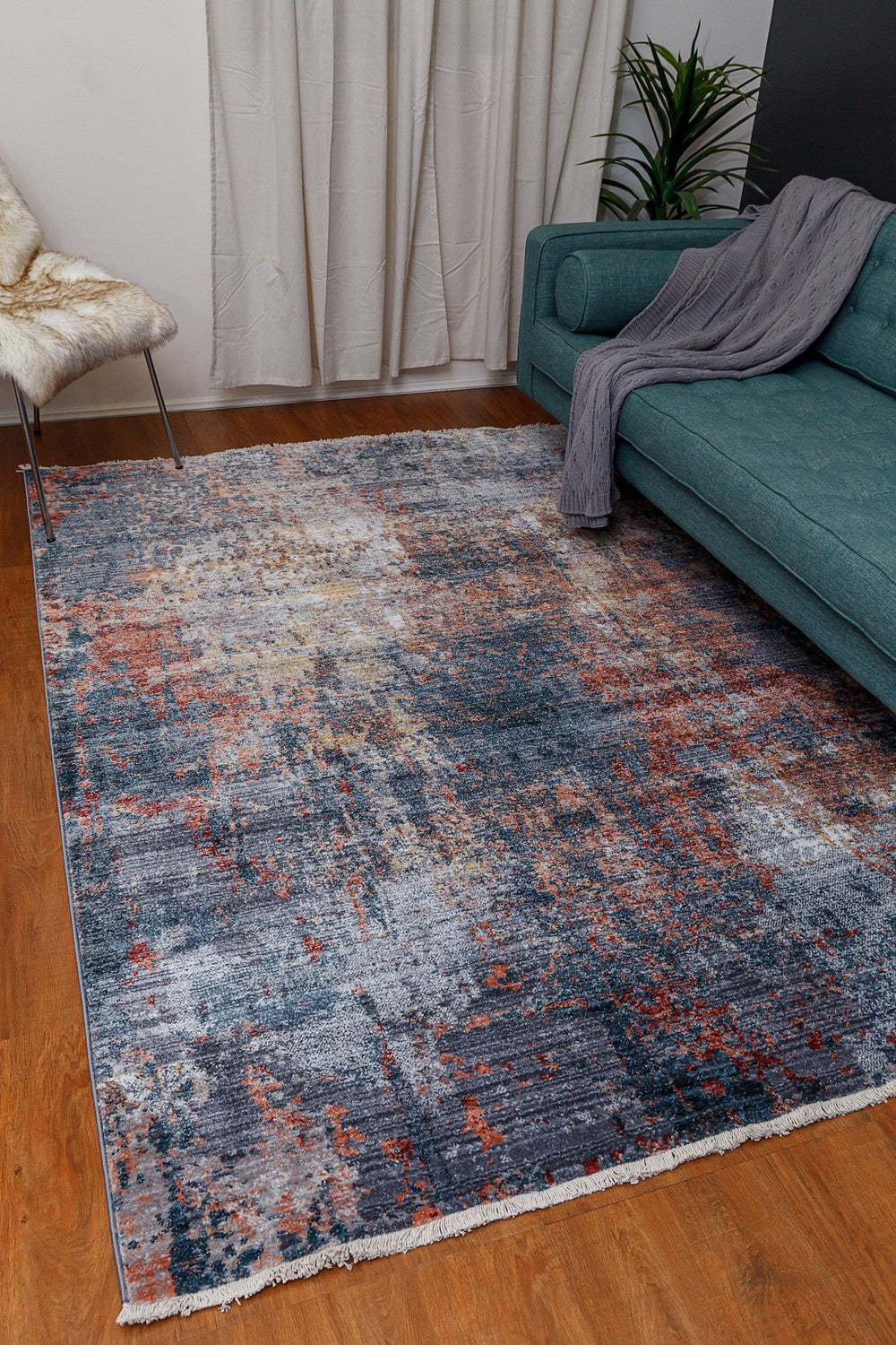 Belek Transitional Multi Tassel Rug