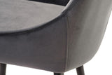 Cesena Dark Grey Velvet Dining Chairs - Set of 2