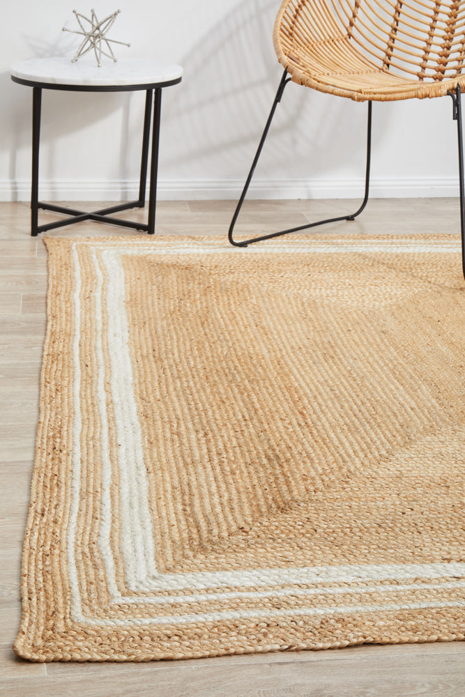 Byron Golden Natural Jute Rug