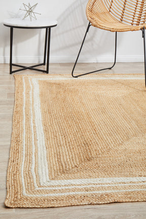 Byron Golden Natural Jute Rug - Lost Design Society