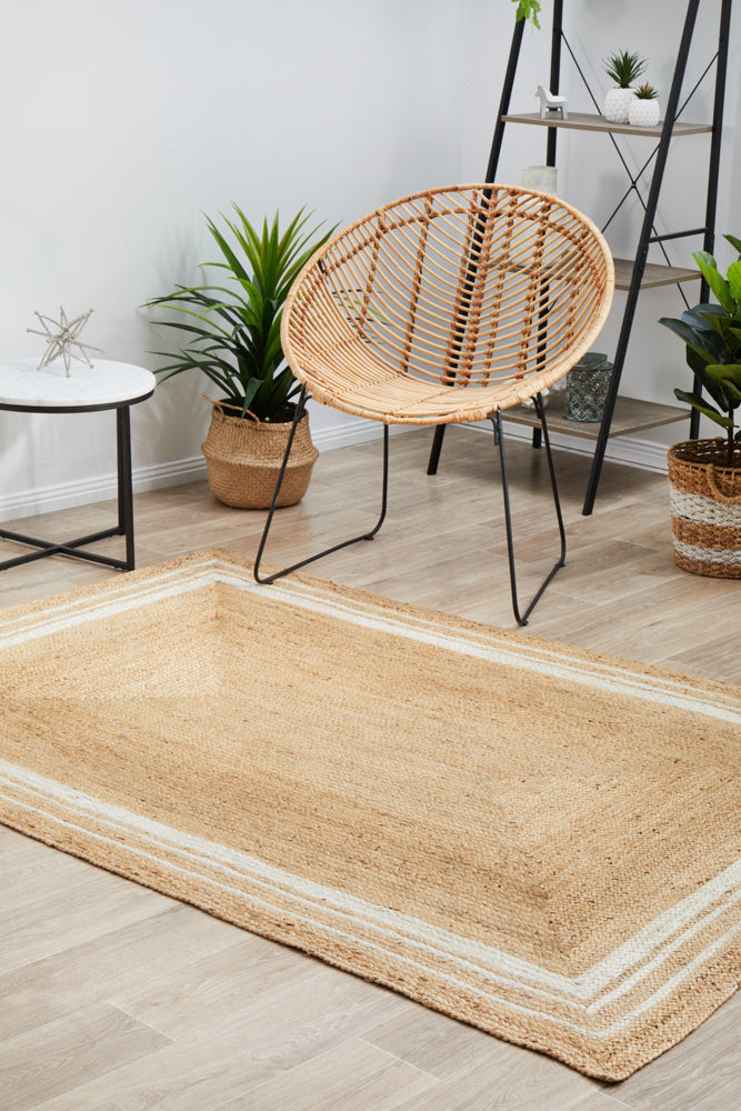 Byron Golden Natural Jute Rug