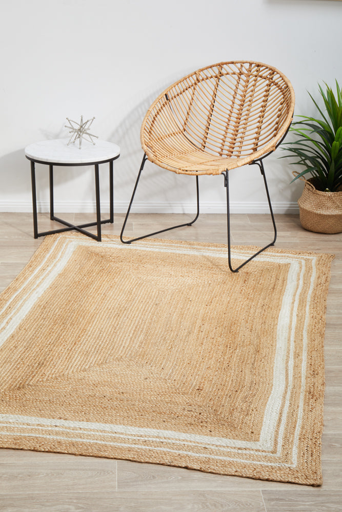 Byron Golden Natural Jute Rug