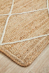 Byron Geo Golden Natural Jute Rug