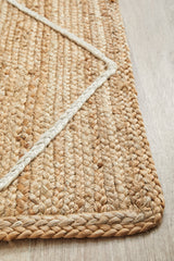 Byron Geo Golden Natural Jute Rug