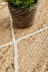 Byron Geo Golden Natural Jute Rug