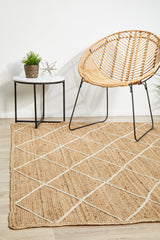 Byron Geo Golden Natural Jute Rug