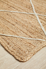 Byron Geo Golden Natural Jute Rug