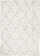 Byron Geo White Natural Jute Rug