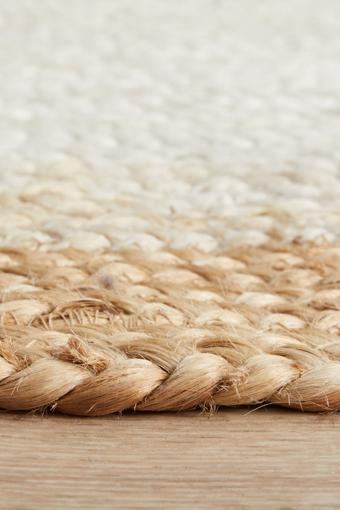 Byron White Natural Jute Rug