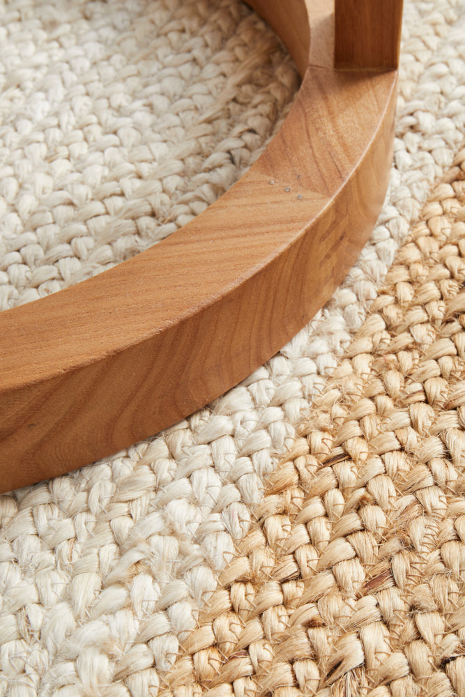 Byron White Natural Jute Rug