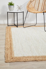 Byron White Natural Jute Rug