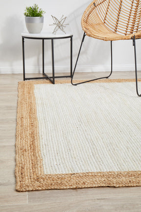Byron White Natural Jute Rug - Lost Design Society