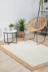 Byron White Natural Jute Rug