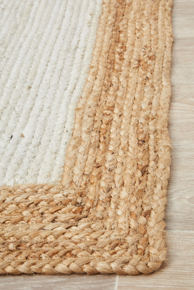 Byron White Natural Jute Rug