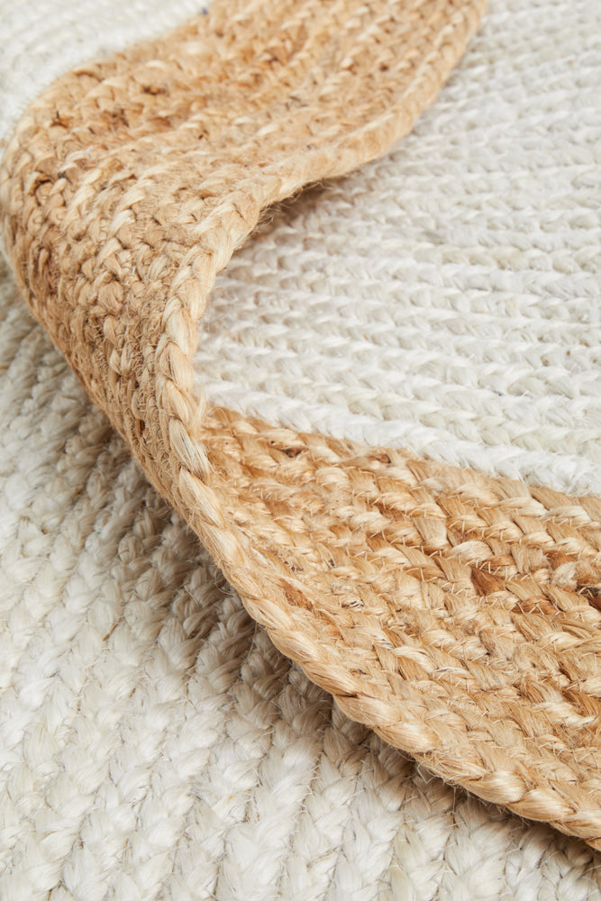 Byron White Natural Jute Rug