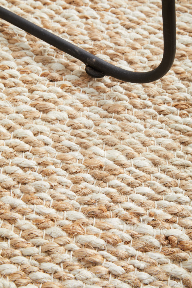 Byron Diamond Natural Jute Rug