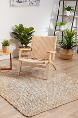 Byron Diamond Natural Jute Rug