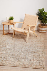 Byron Diamond Natural Jute Rug