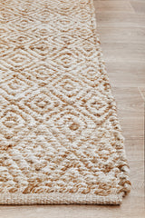 Byron Diamond Natural Jute Rug