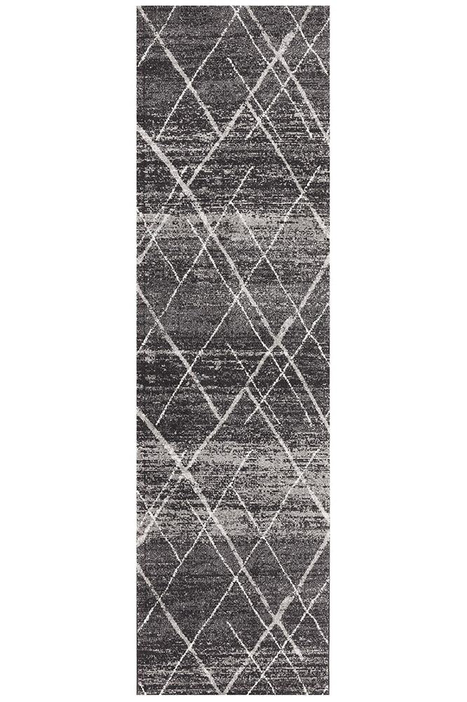 Paradise Charcoal Contemporary Transitional Rug