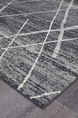 Paradise Charcoal Contemporary Transitional Rug