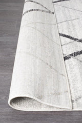 Paradise White Grey Contemporary Transitional Rug