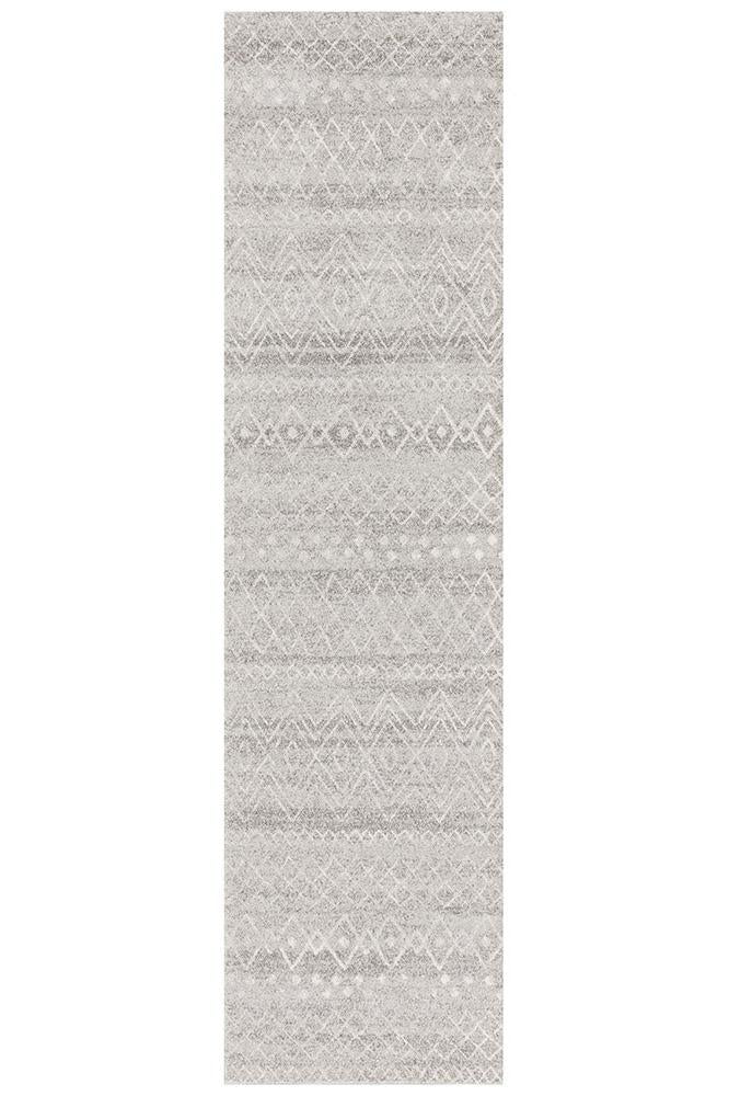 Paradise Grey Rustic Tribal Transitional Rug