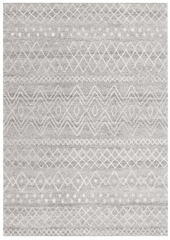 Paradise Grey Rustic Tribal Transitional Rug